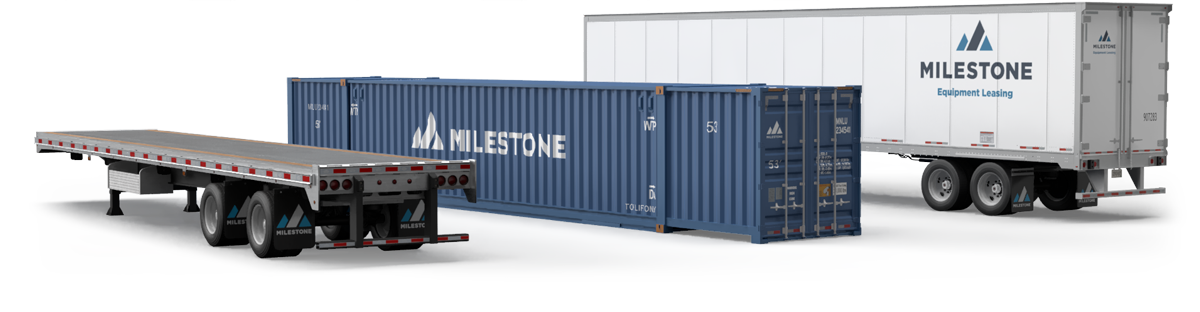 Milestone Trailers, Flatbed, Containers